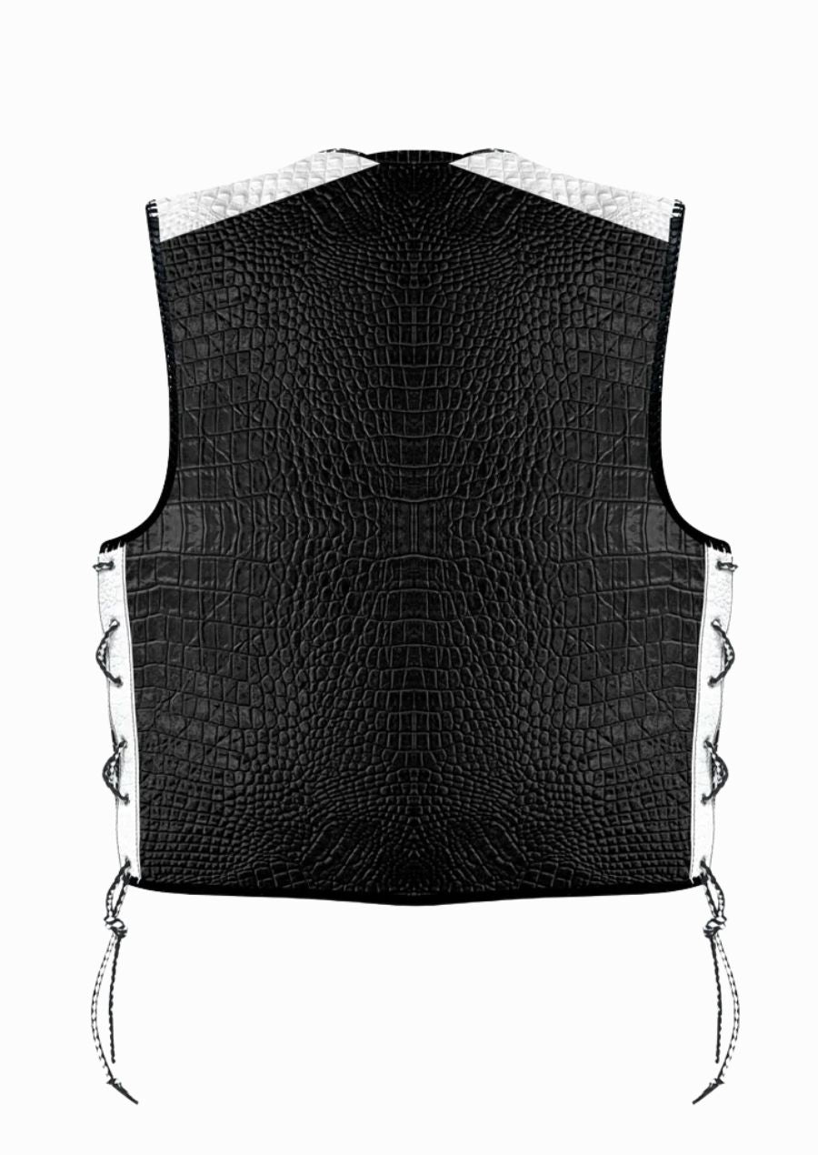 Men’s leather biker vests for riding and casual wear