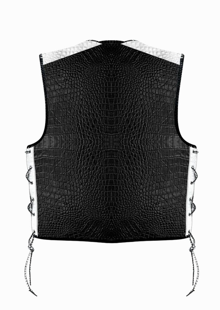 Men’s leather biker vests for riding and casual wear