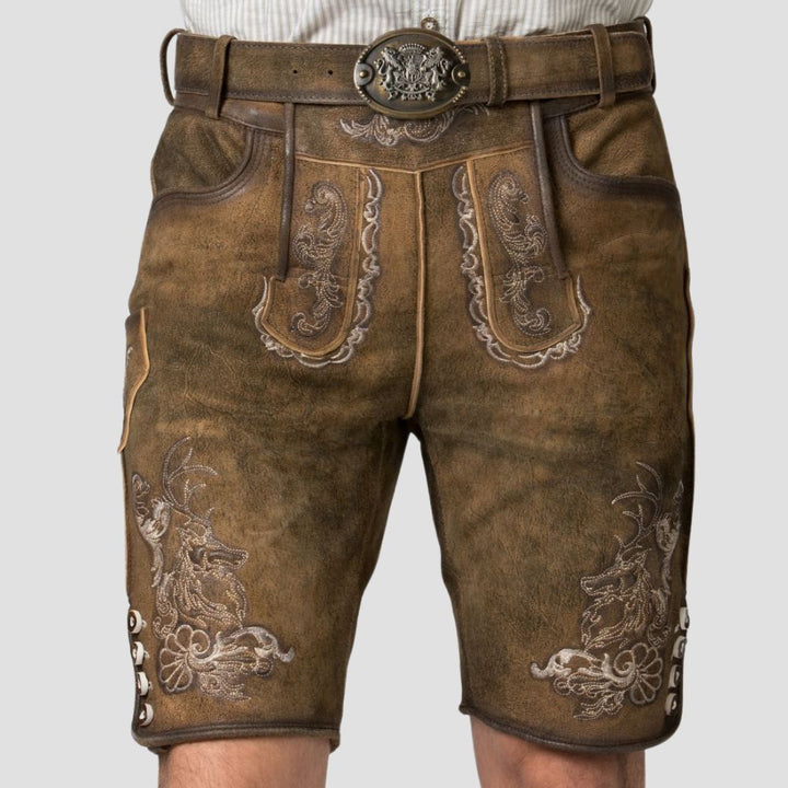 For a timeless look at weddings and festive occasions, these premium suede Lederhosen offer the perfect balance of tradition and comfort.