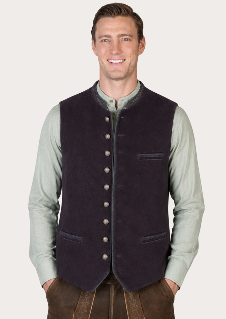 Authentic German Trachten waistcoat for Oktoberfest celebrations
