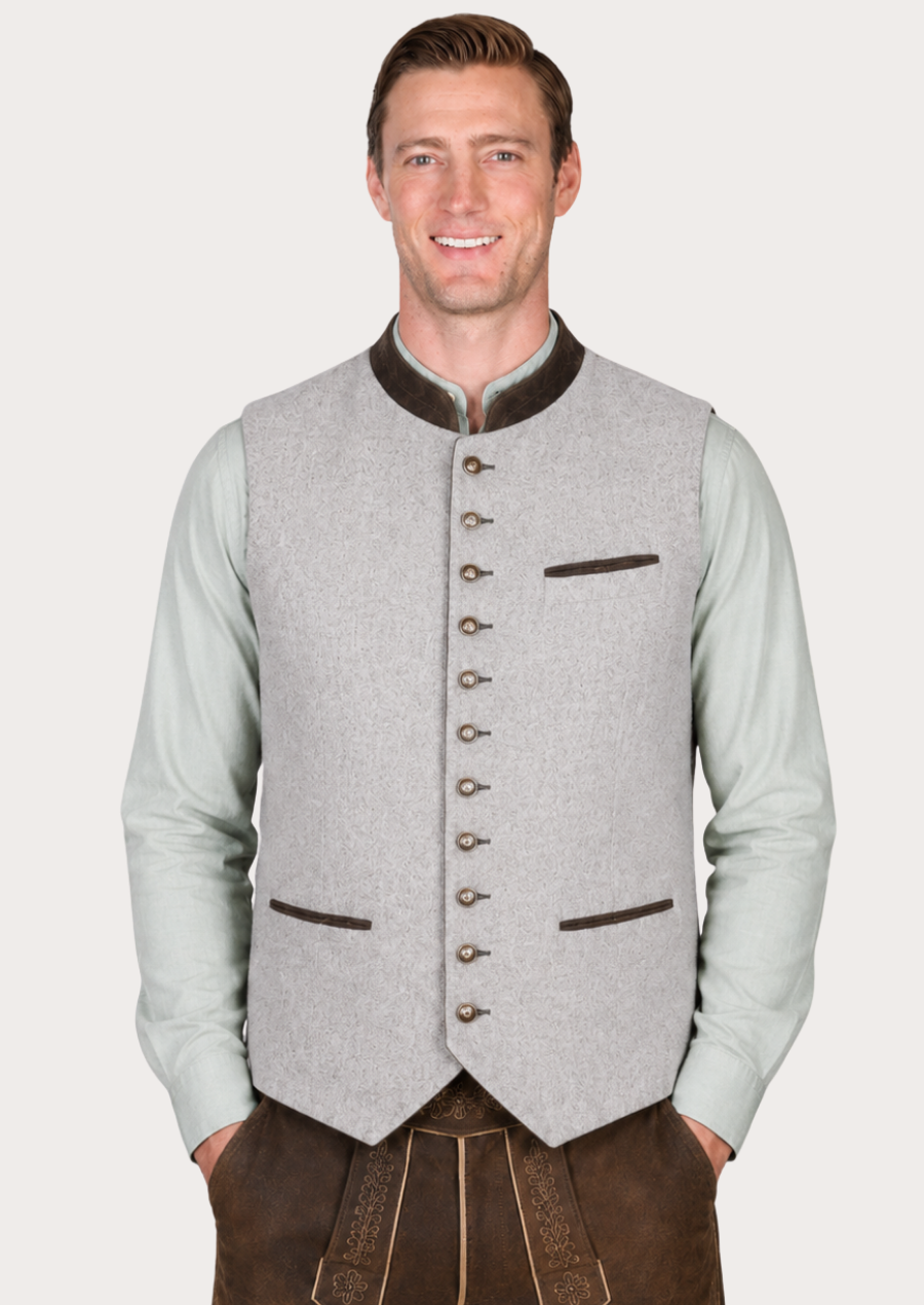 Men's Trachten vest featuring authentic Bavarian heritage styling