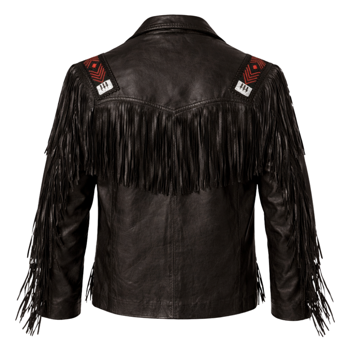 Sheepskin western cowboy jacket men's with authentic western design