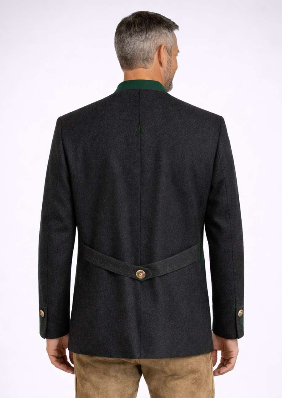 Premium double-breasted Trachten coat for men authentic Bavarian wear