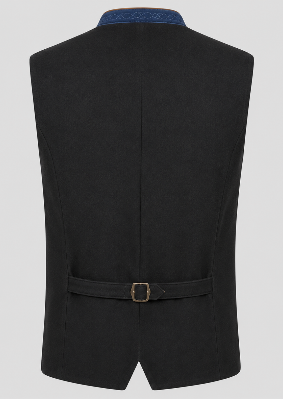 Authentic German Trachten Waistcoat with Tailored Fit for Oktoberfest