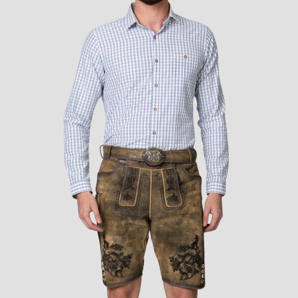 Crafted for comfort and style, these men’s Lederhose are perfect for traditional German celebrations and Oktoberfest events.