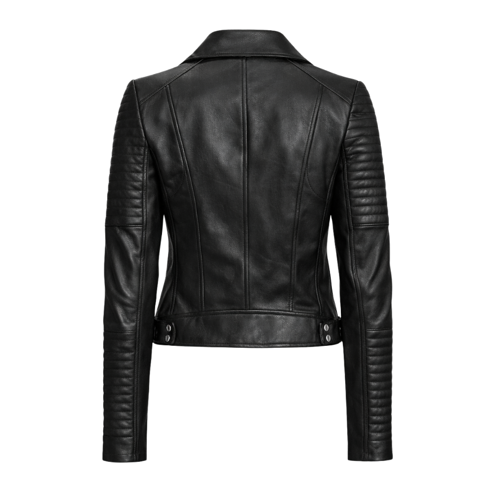 Stylish black studded leather jacket for modern outfits