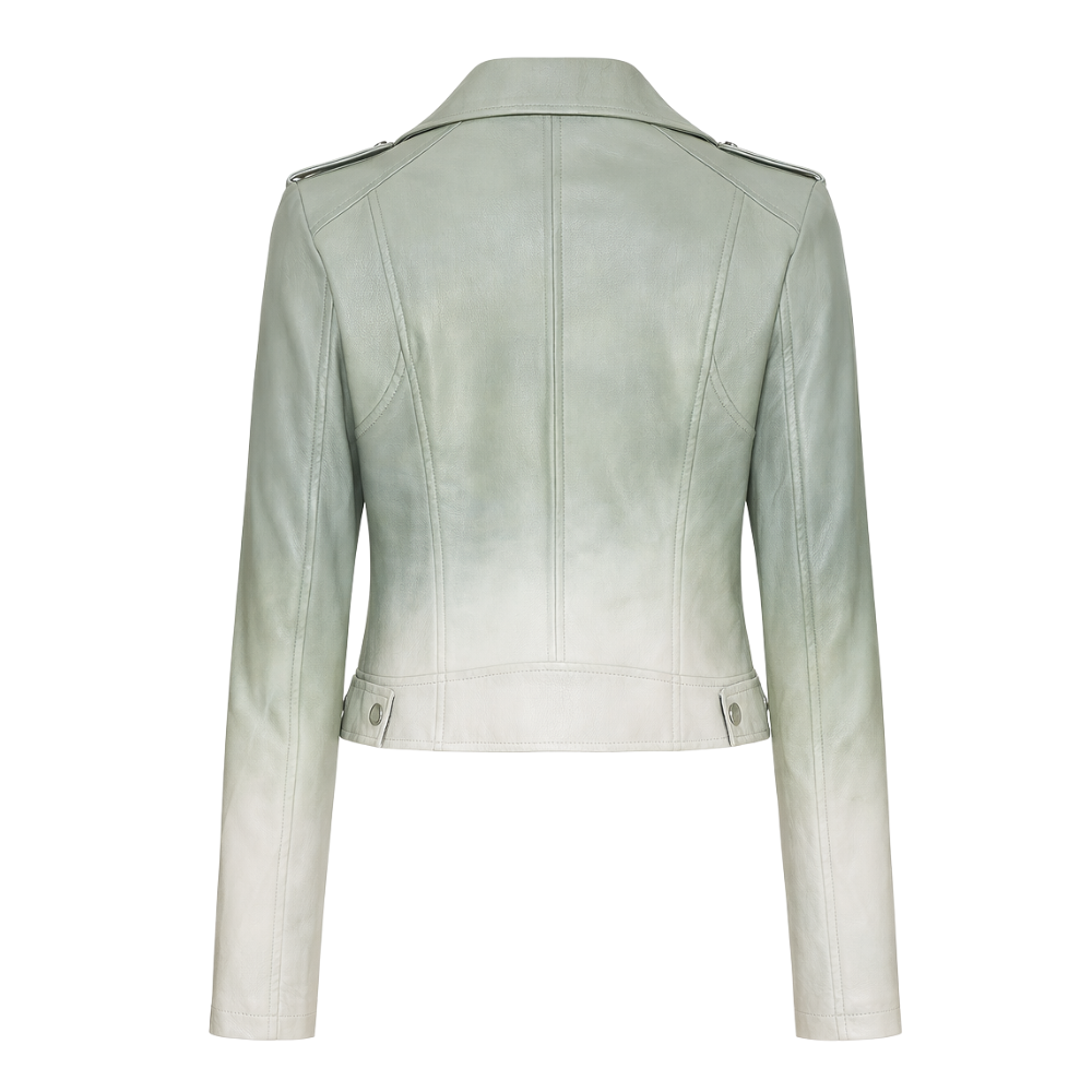 Women’s lightweight leather rider jacket for everyday rides