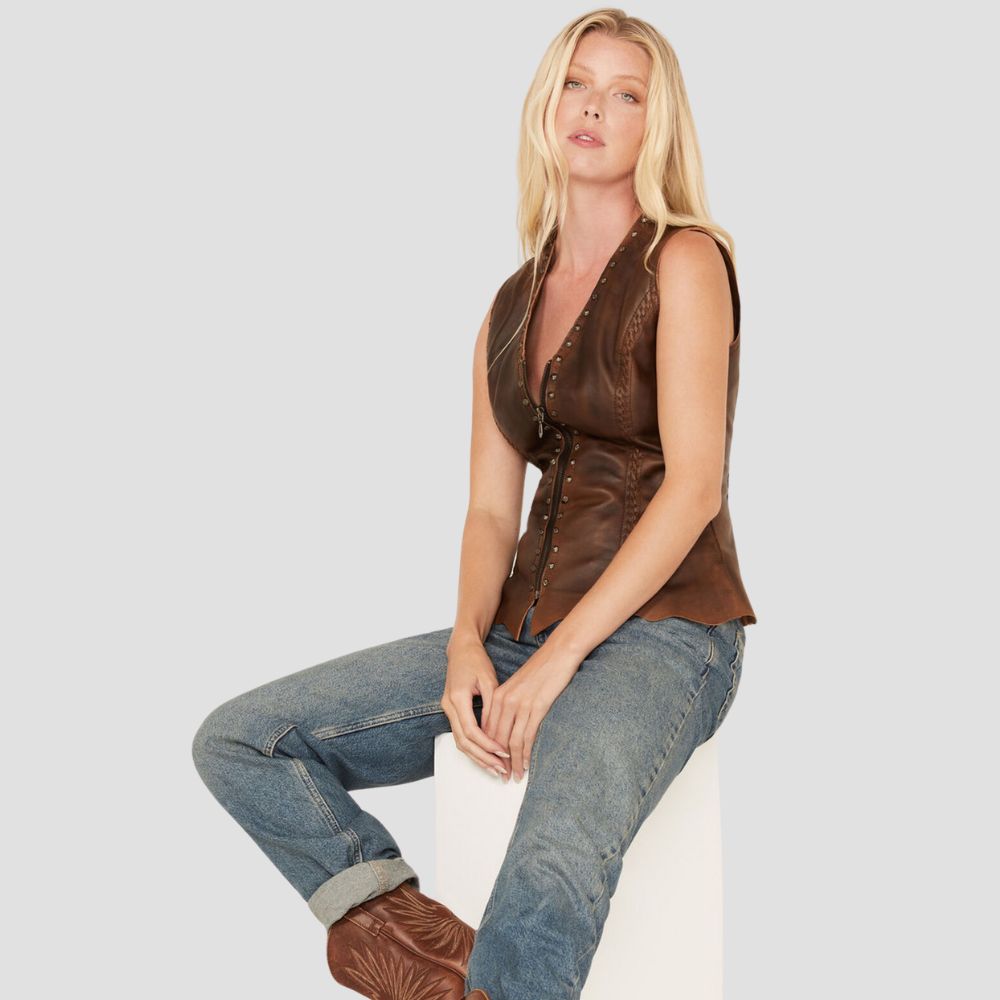  Elevate your wardrobe with a high-quality leather vest for women, offering a blend of luxury, durability, and chic design.