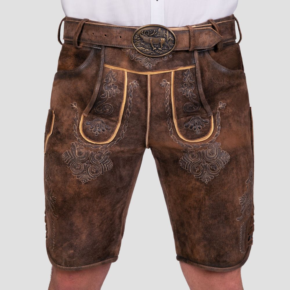 Experience the authenticity of Bavarian culture with these premium leather Lederhosen, designed for cultural celebrations and festivals.