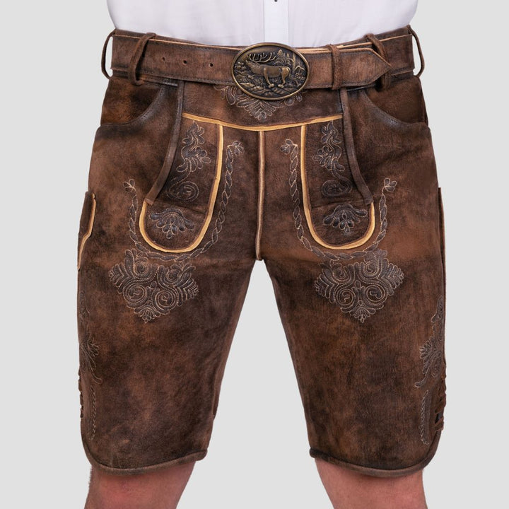 Experience the authenticity of Bavarian culture with these premium leather Lederhosen, designed for cultural celebrations and festivals.