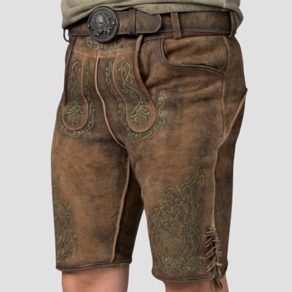 Experience the authenticity of Bavarian culture with these premium leather Lederhosen, designed for cultural celebrations and festivals.