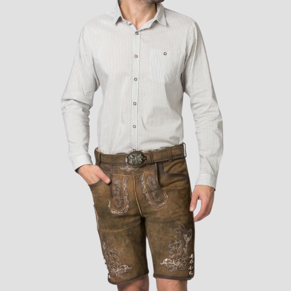 Elevate your wedding and cultural celebrations with these premium men’s suede Lederhosen, offering the perfect combination of style and comfort.