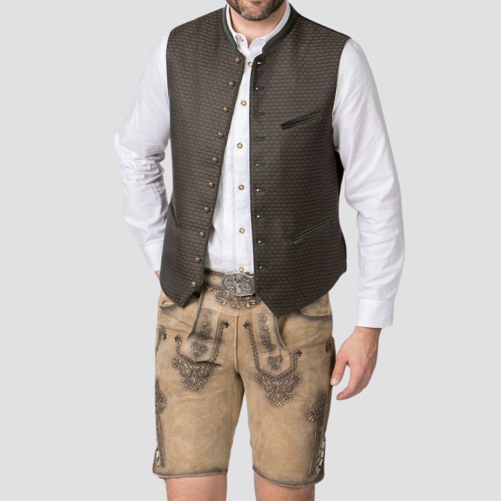 Crafted from premium suede, these stylish men’s Lederhosen are perfect for weddings, Oktoberfest, and any special celebration.