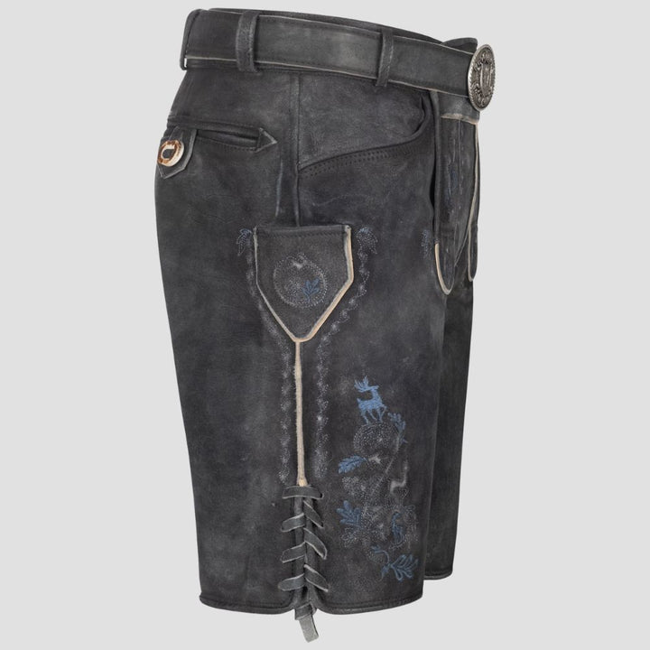 Stand out this fall and winter with these trendy embroidered Lederhosen, perfect for seasonal celebrations and traditional Bavarian events.