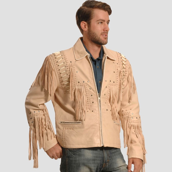 Stylish biker fringe jacket for versatile rides and casual outings.