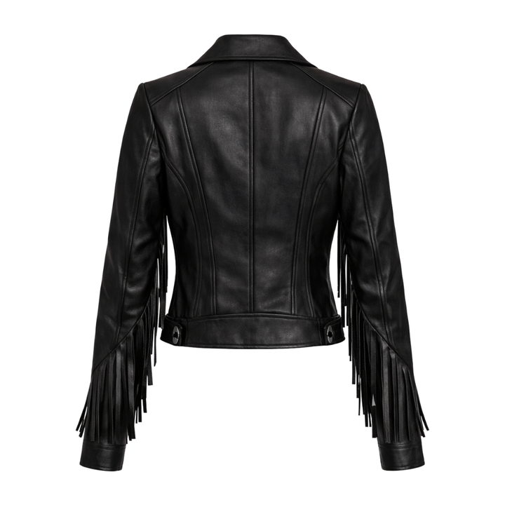 Premium fringe biker jacket for streetwear and modern looks