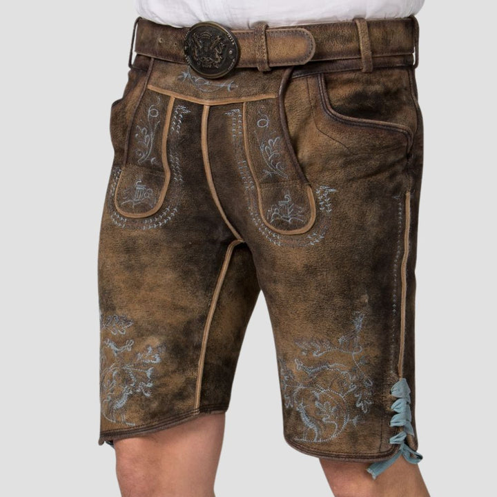 Crafted for cultural events, these men’s Bavarian Lederhosen combine comfort, style, and tradition for the ultimate Oktoberfest look.