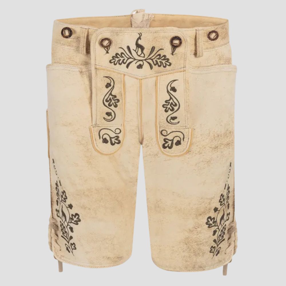 Perfect for any Oktoberfest celebration, these comfortable Lederhosen with suspenders bring traditional style and practicality together.