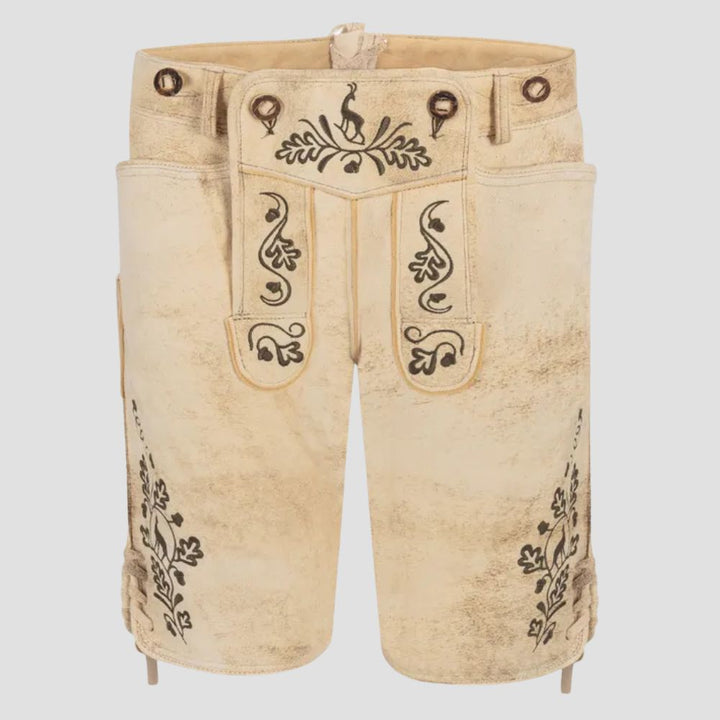 Perfect for any Oktoberfest celebration, these comfortable Lederhosen with suspenders bring traditional style and practicality together.