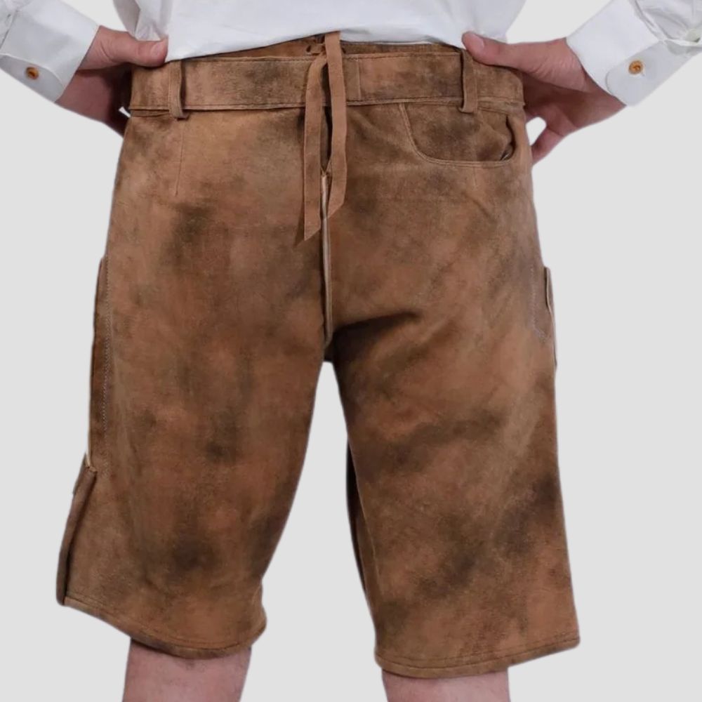 Perfect for any Oktoberfest celebration, these comfortable Lederhosen with suspenders bring traditional style and practicality together.