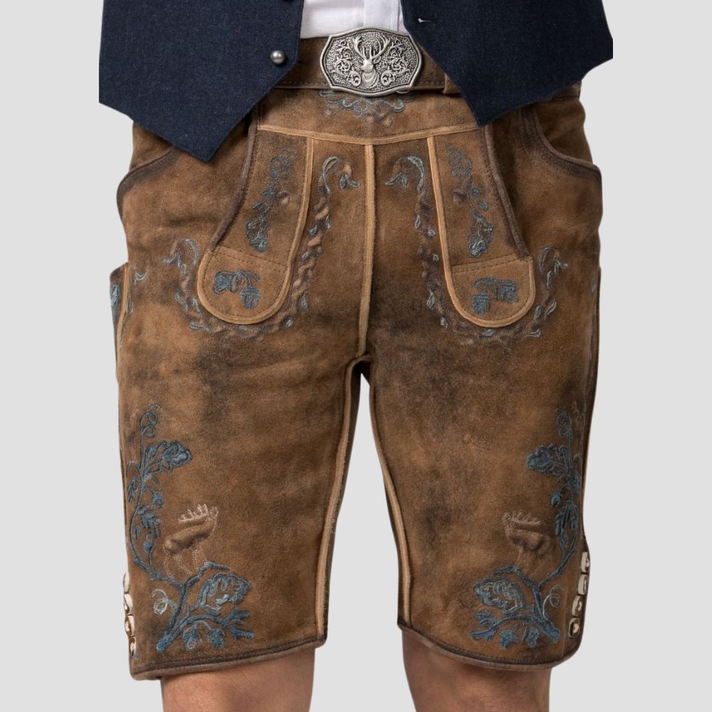 These top-quality Lederhosen are designed for men who value tradition and style during festive fall celebrations.