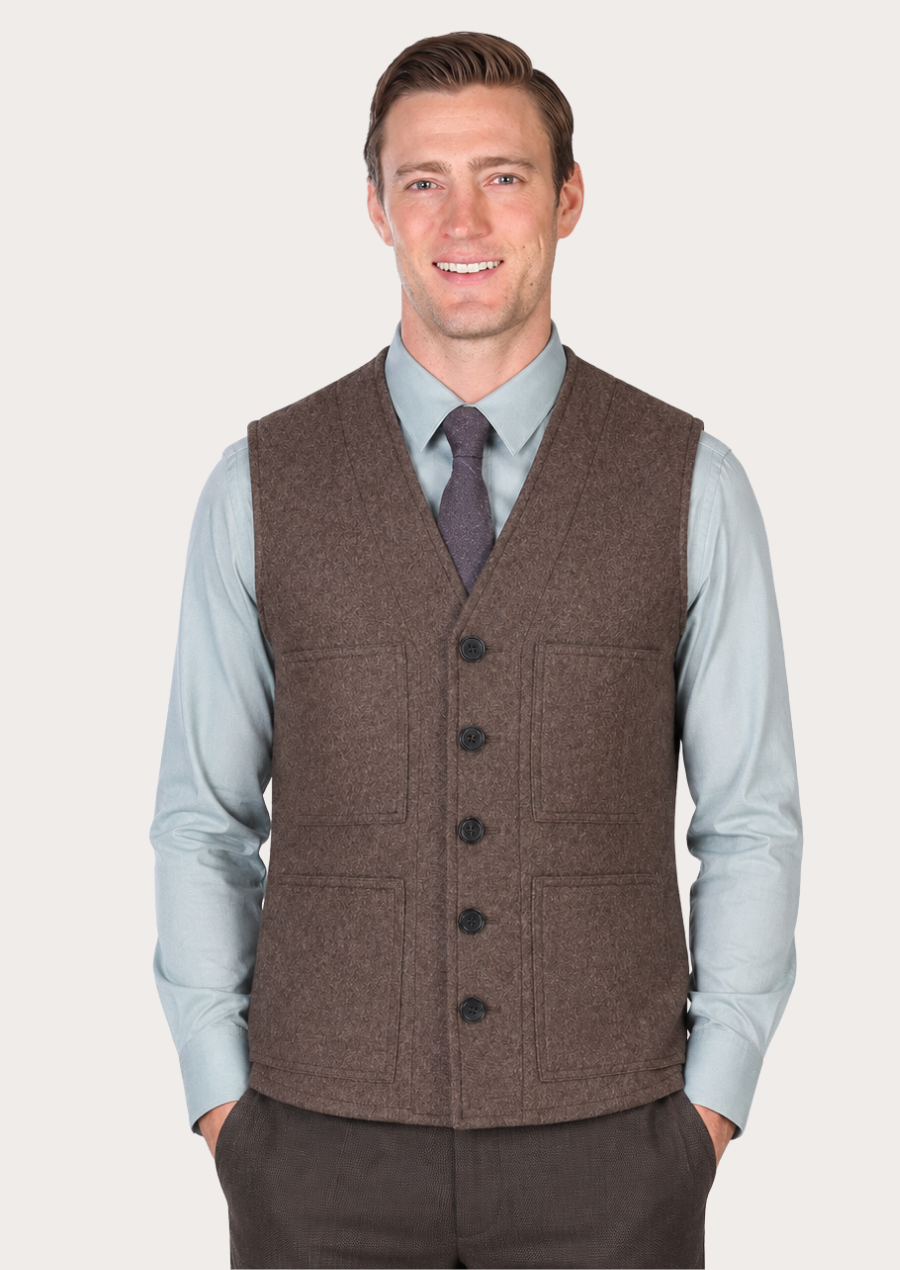 Traditional Alpine hunting vest featuring timeless design and comfortable fit