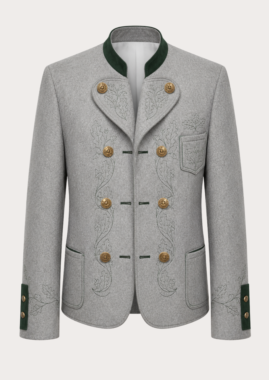 Traditional Bavarian Trachten jacket for men with classic Alpine styling