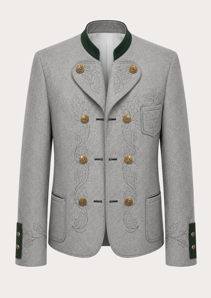 Traditional Bavarian Trachten jacket for men with classic Alpine styling