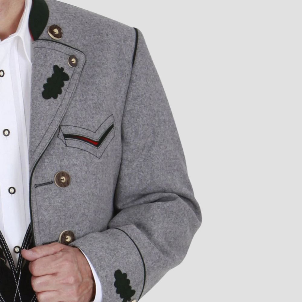 Stylish Double-Breasted Trachten Jacket for Men