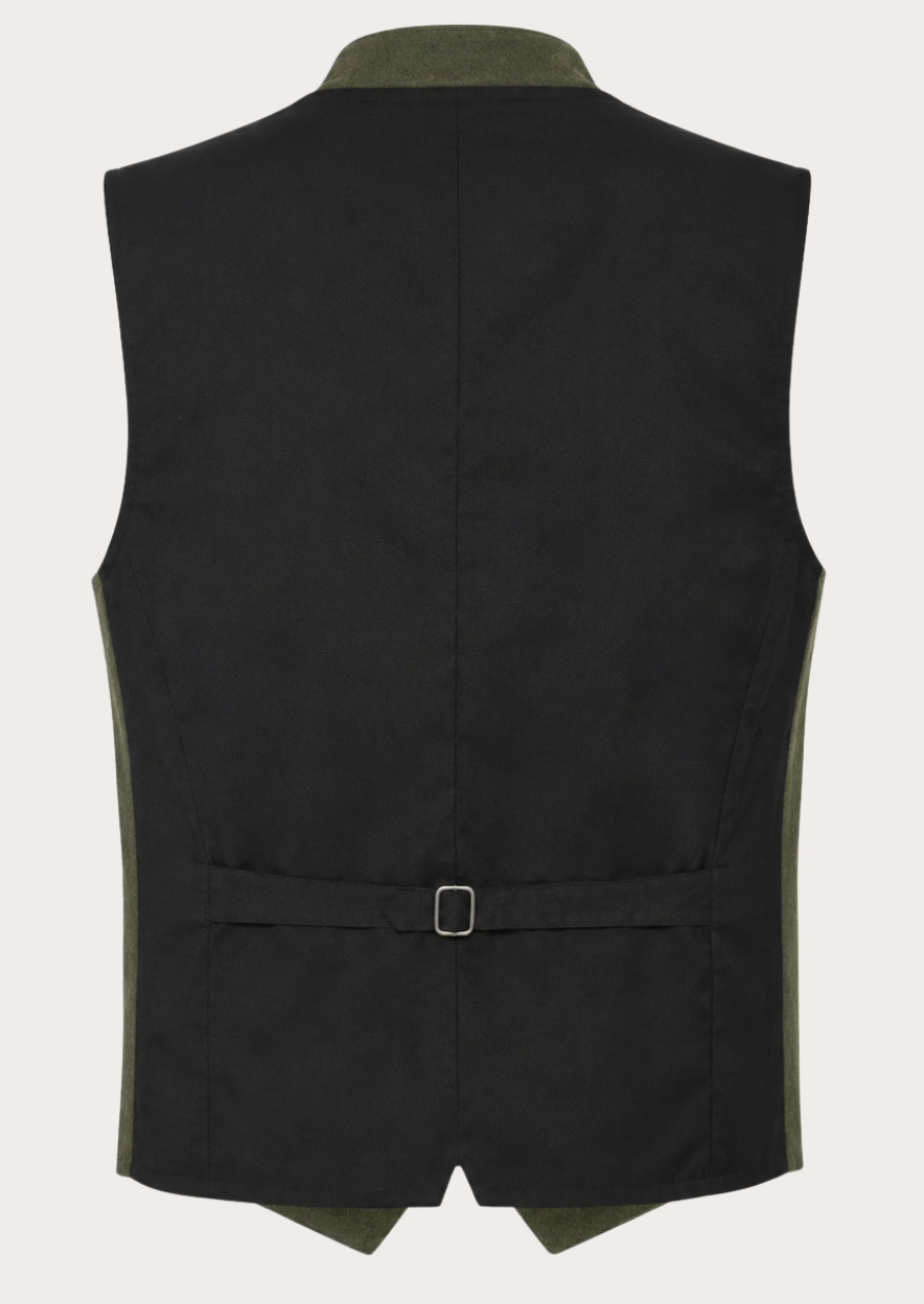 Authentic green Oktoberfest waistcoat combining heritage craftsmanship and timeless style