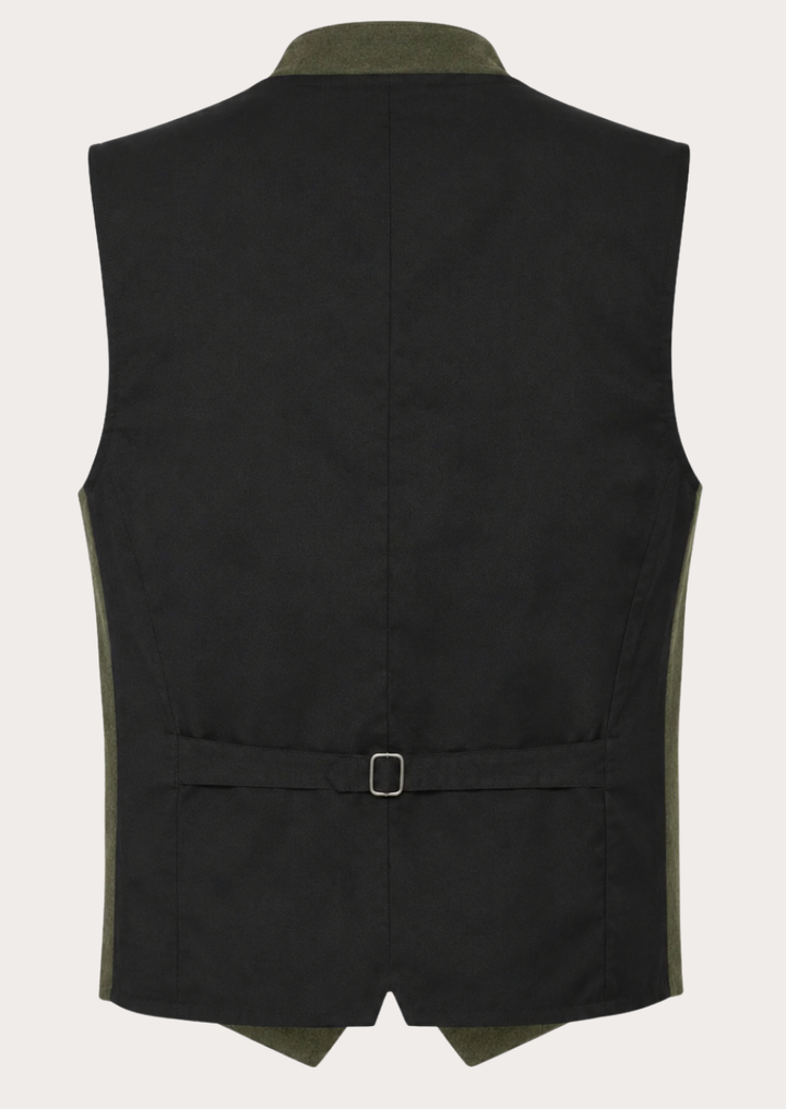 Authentic green Oktoberfest waistcoat combining heritage craftsmanship and timeless style