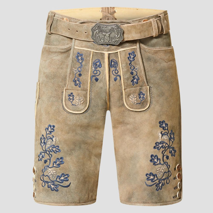 These traditional men’s Bavarian Lederhosen are perfect for enjoying cultural festivals during the colder months.