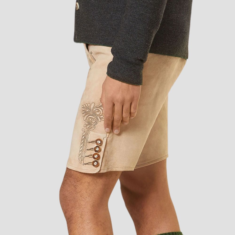 These authentic men’s Lederhosen bring traditional German craftsmanship to life, perfect for cultural festivals and folk celebrations.