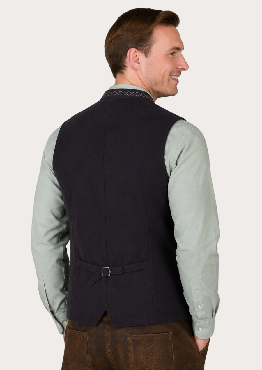 Elegant men's Trachten vest inspired by German folk fashion