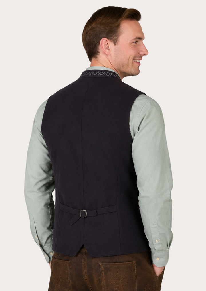 Elegant men's Trachten vest inspired by German folk fashion