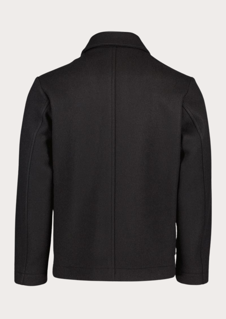 Traditional Tyroler jacket crafted from premium black Loden wool