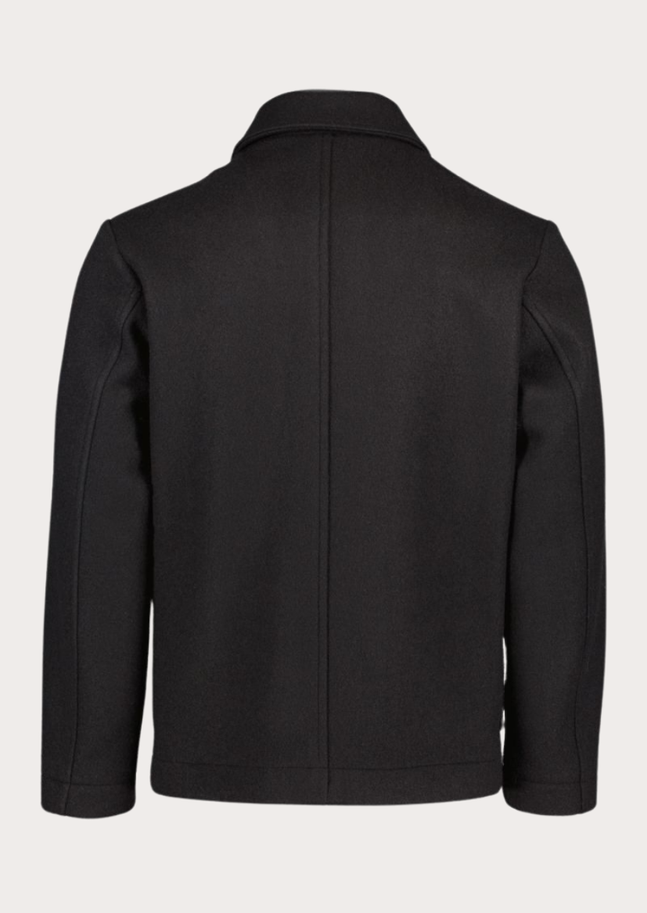 Traditional Tyroler jacket crafted from premium black Loden wool