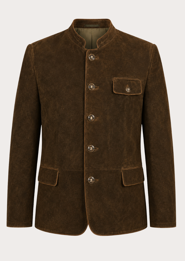 Premium Tyrol Heritage suede leather jacket for Oktoberfest and cultural events