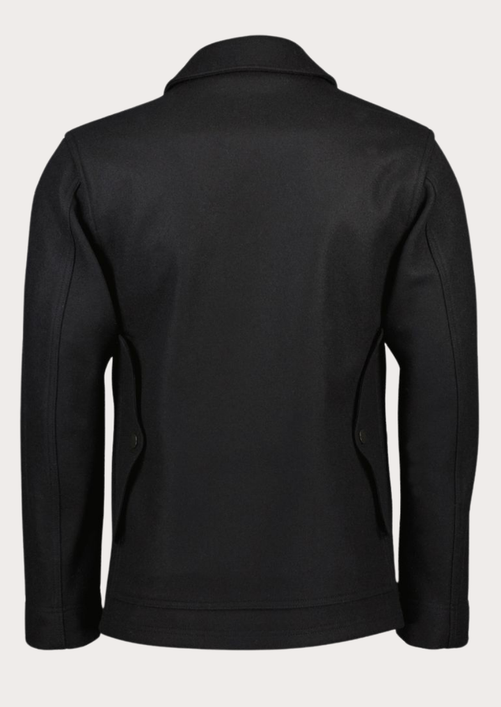 Premium Tyroler wool jacket crafted from durable black Loden fabric