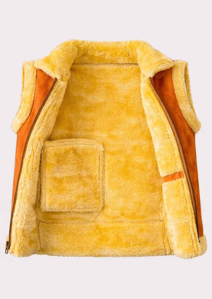 Trendy faux fur vest available near me for cold weather wear