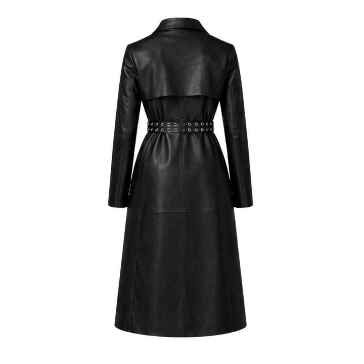 leather trench coat for women
