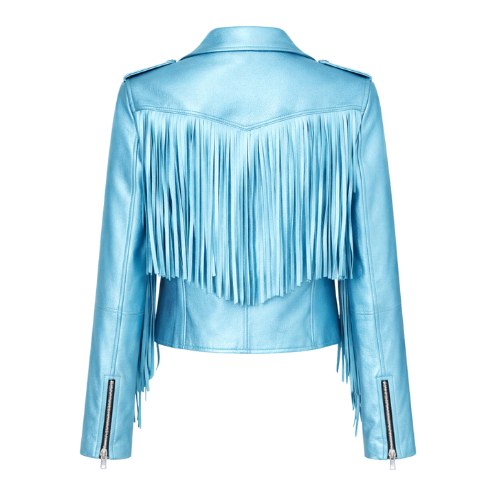 women metallic jacket