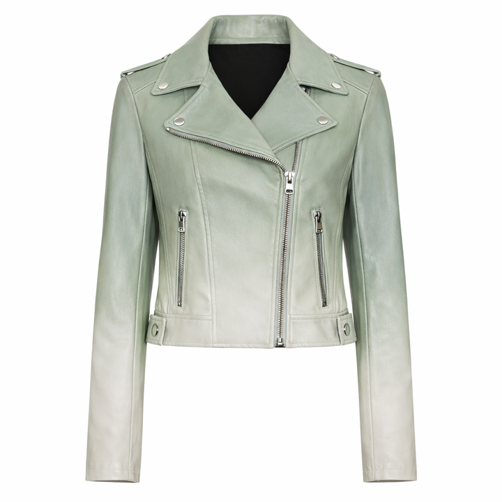 Women’s lightweight leather rider jacket for everyday rides